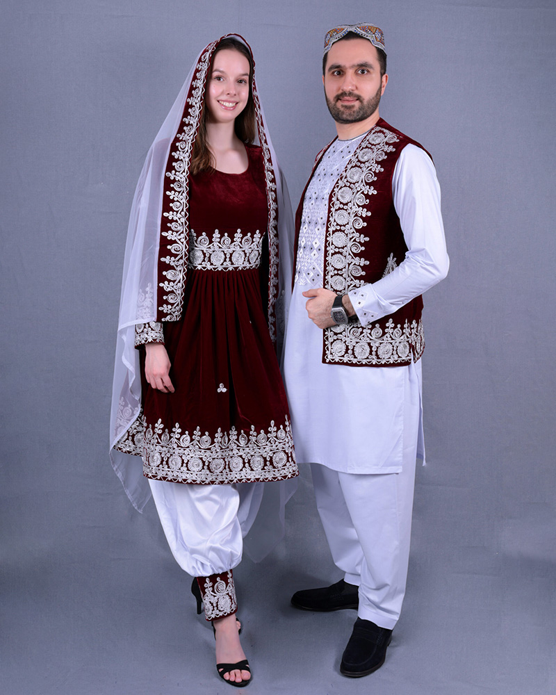 Afghanska herr kläder Afghanska traditionella klänning
