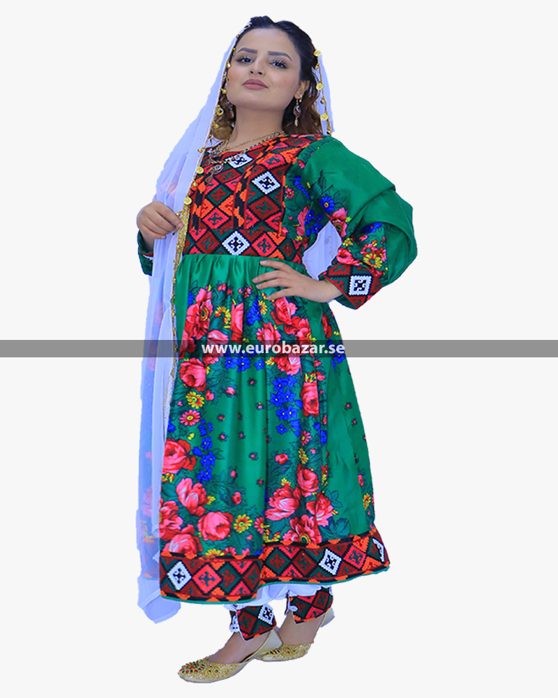 Afghanska traditionella klänning