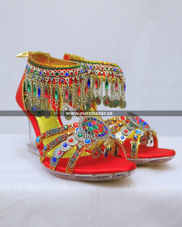 Afghanska traditionella kvinnor skor