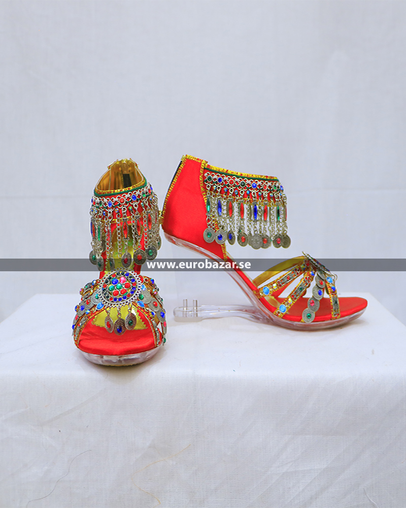 Afghanska traditionella kvinnor skor